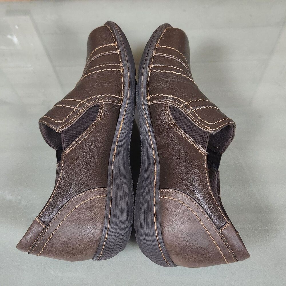 Earth Origins Brown Leather Slip On Comfort Shoes Womens Size 7M Casual - Picture 8 of 12